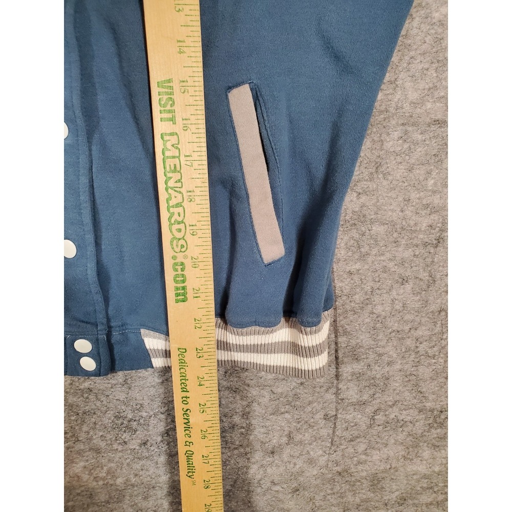 Harry Potter Womens Jacket Blue Gray Ravenclaw Varsity Snaps SIZE XL - Picture 10 of 12
